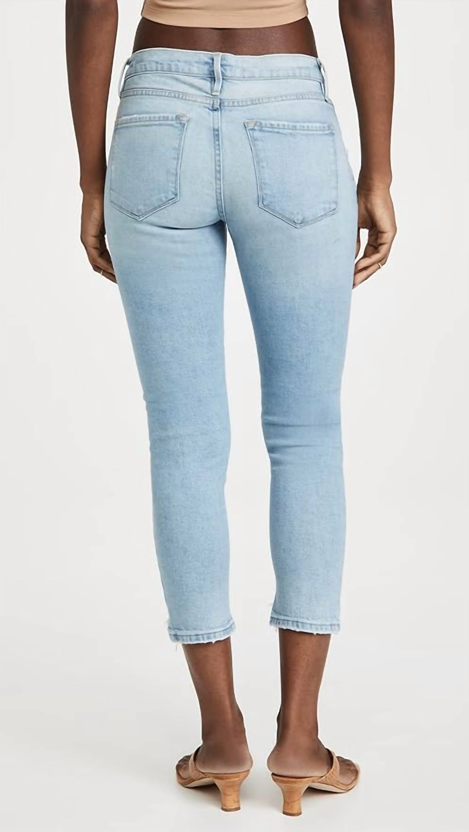 Frame - Le Garcon Crop Released Cut Jeans