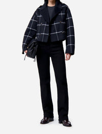 vanessabruno Beran Cropped Jacket in noir - women's jacket - alternate view
