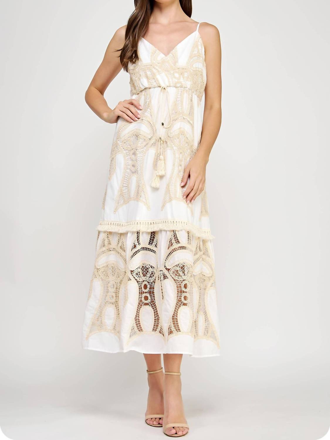 Strut & Bolt - Crochet Lace Maxi Dress