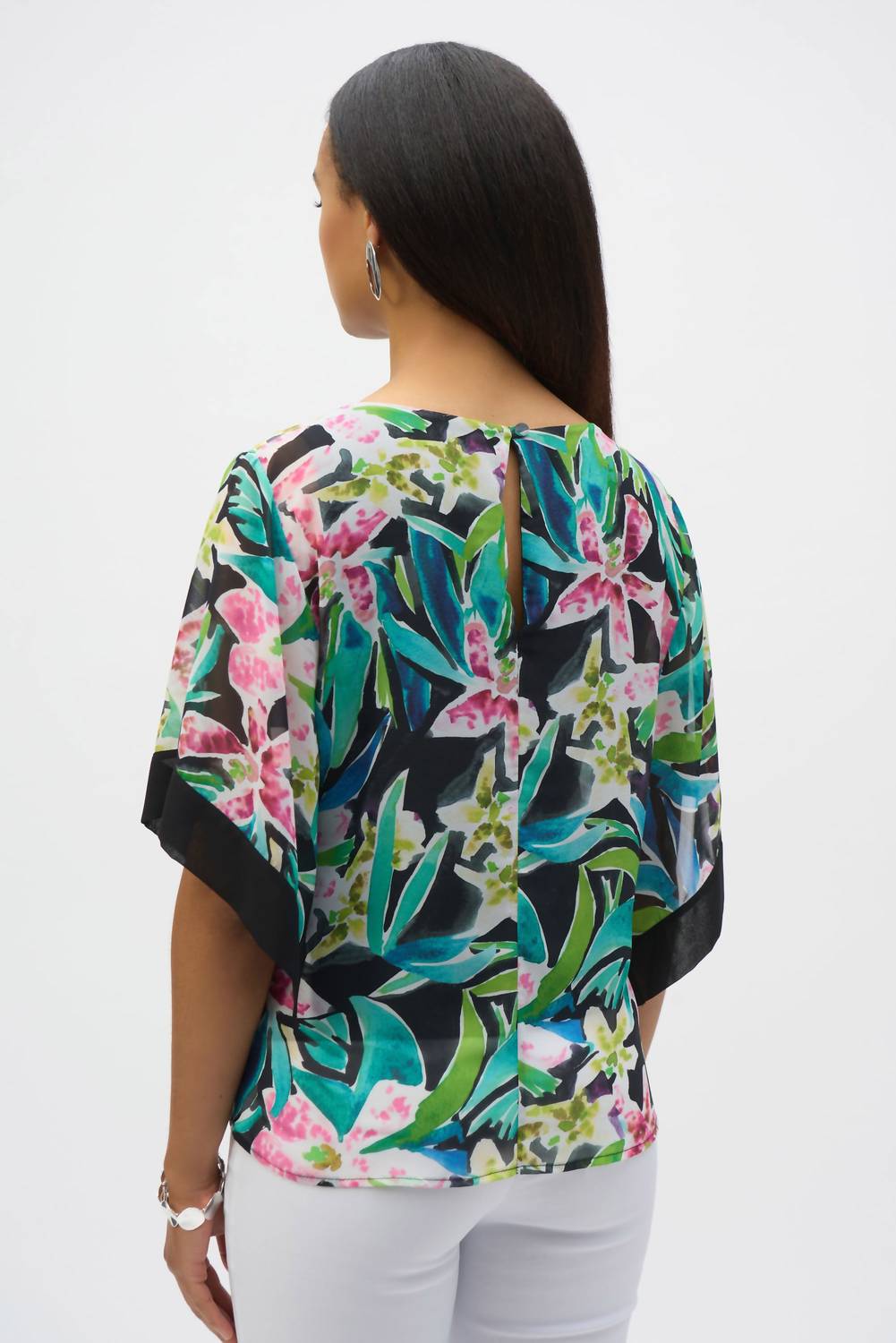 Joseph Ribkoff - Chiffon Tropical Top