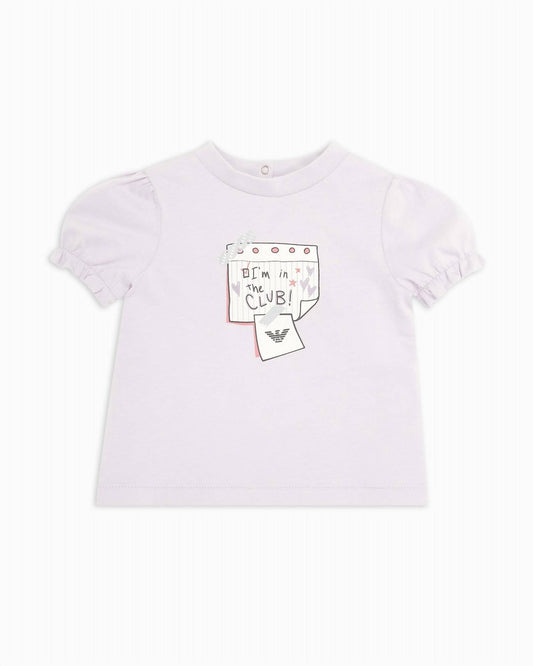 Armani - Baby Girl Ruffle Sleeve T-shirt