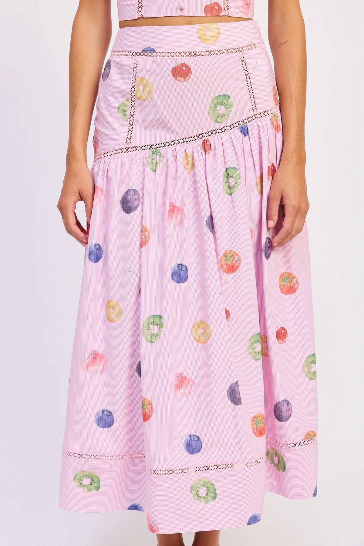 En Saison - Fruit Medley Midi Skirt