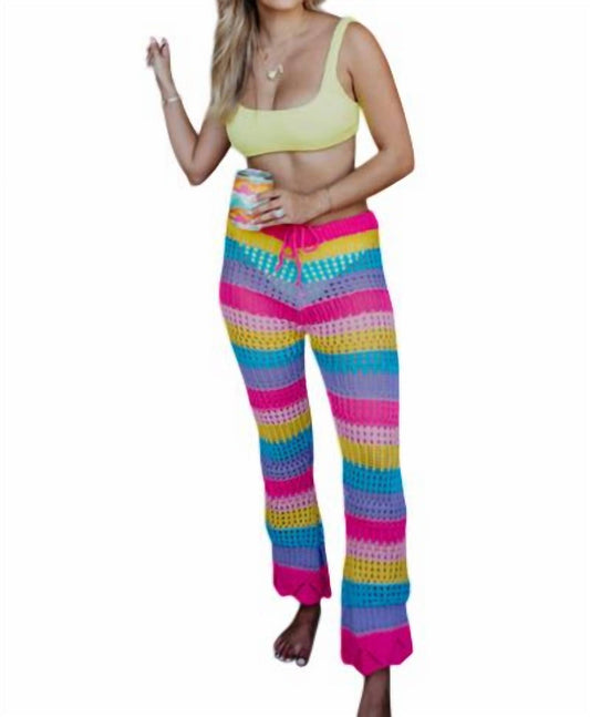 Katydid - Stripes Crochet Beach Pants