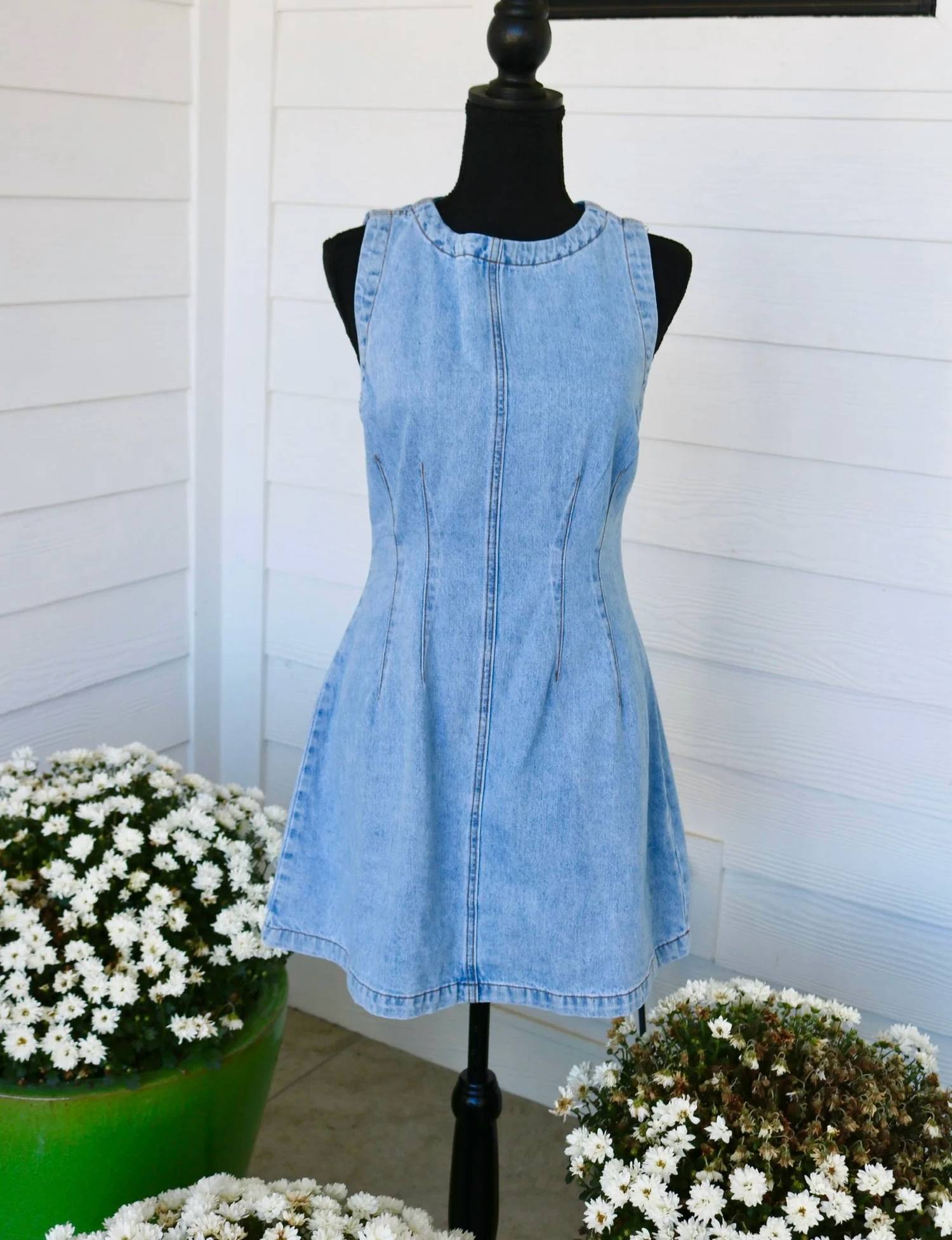 Mable - Peyton Denim Mini Dress