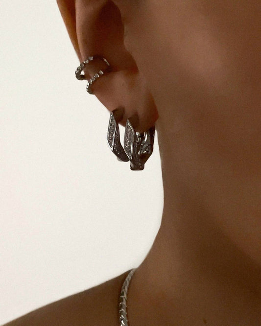 Luv Aj - Pave Cuban Link Hoops