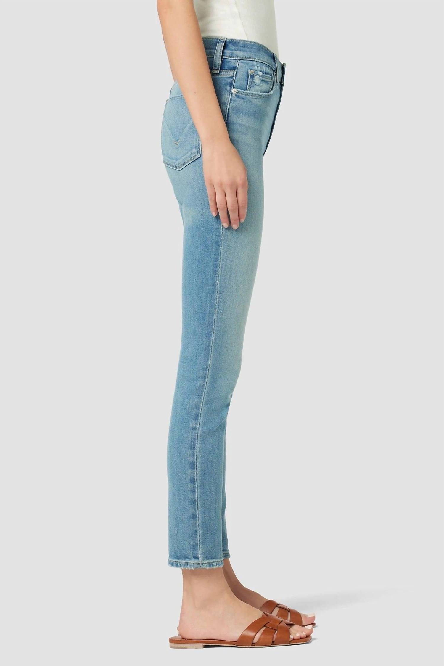 Hudson - Barbara High Rise Super Skinny Ankle Jeans