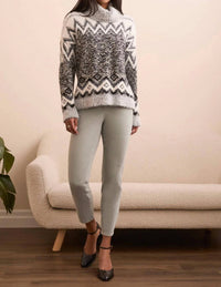 Tribal - Fuzzy Yarn Sweater