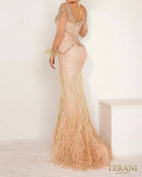 Terani Couture - Sophisticated Evening Prom Long Formal Tulle Dress