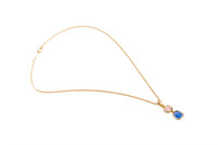 Avenue Chic - Women's Rectangular Drop Necklace
