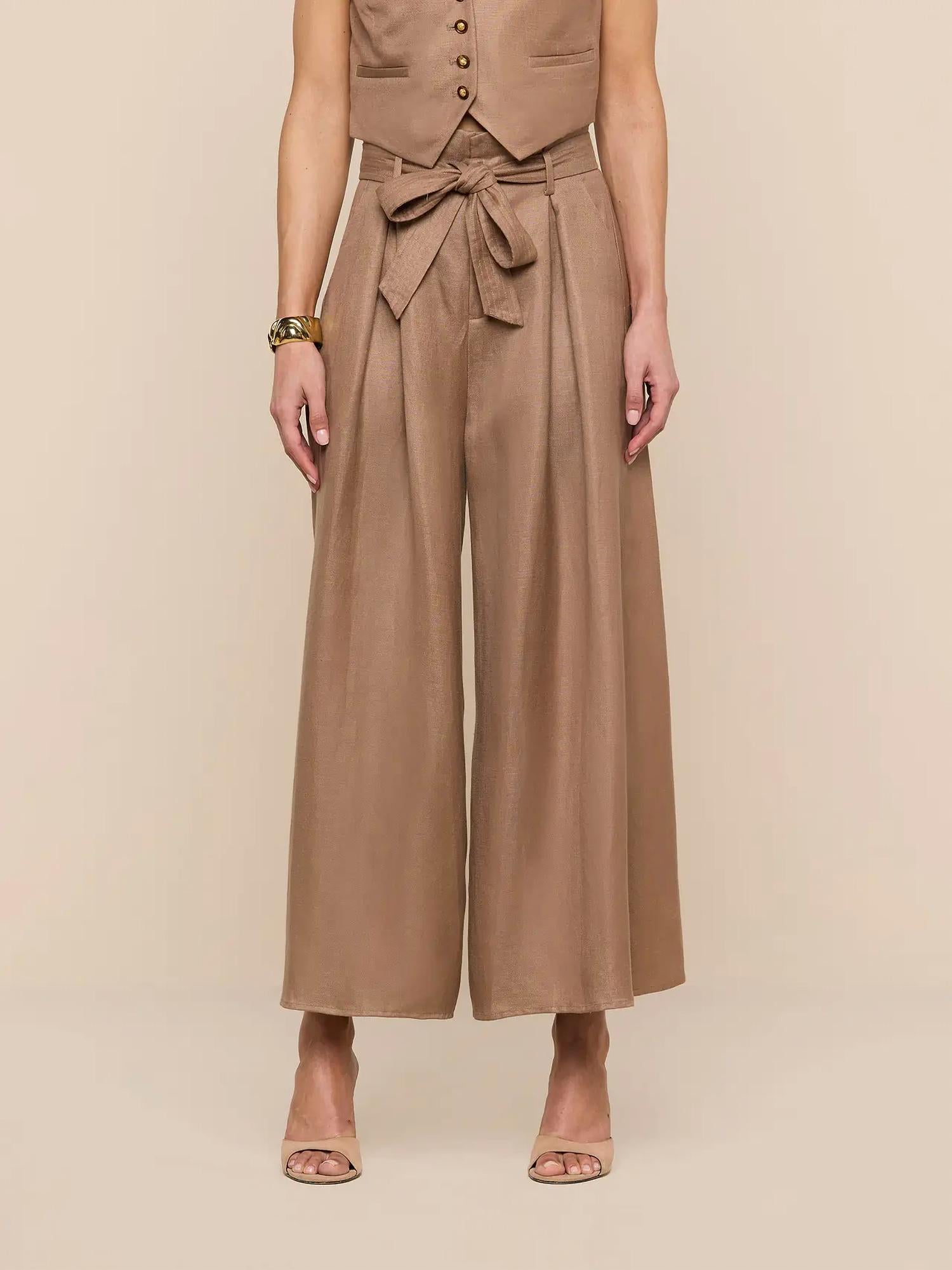 L'Agence - Lowen Wide Cropped Leg Pant