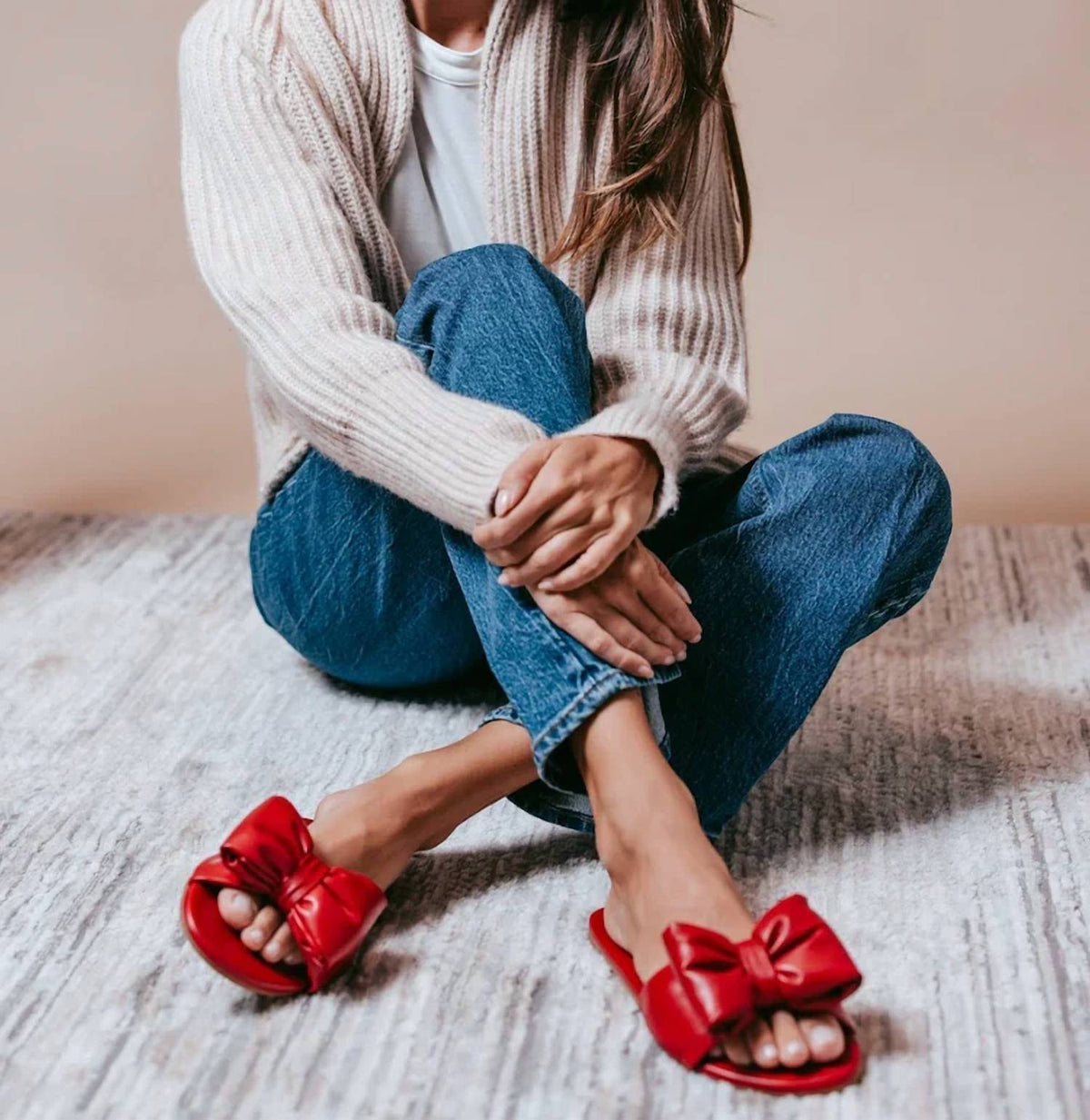 Solei Sea - Women's Rafie Bow Slide Sandal