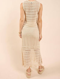 Sadie & Sage - Dya Scallop Hem Sweater Tank