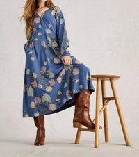 White Stuff Megan Jersey Dress in blue - women's dress - view 4