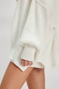 Free People Easy Street Tunic Sweater in painted white - women's sweater - view 5