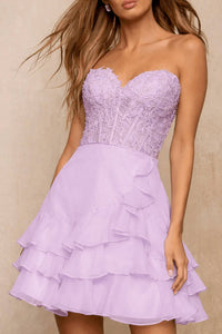 Sherri Hill - Strapless Cocktail Dress