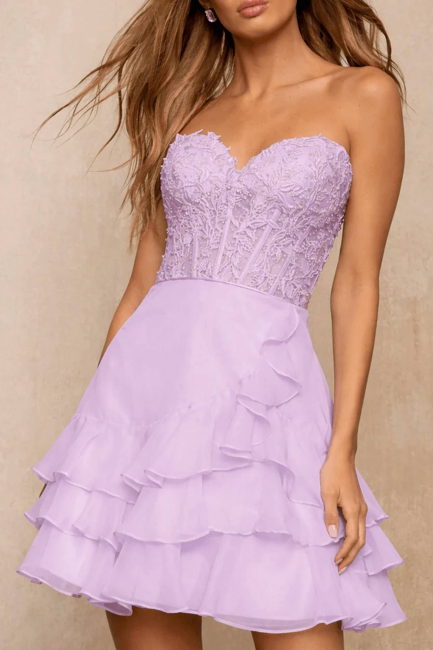 Sherri Hill - Strapless Cocktail Dress