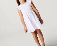 Posh Peanut - Girls Eyelet Tie Back Ruffled Twirl Dress