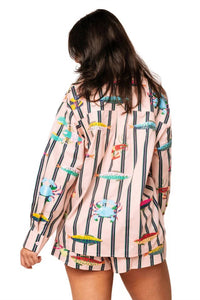 Queen Of Sparkles - Sea Creature Long Sleeve Cotton Top