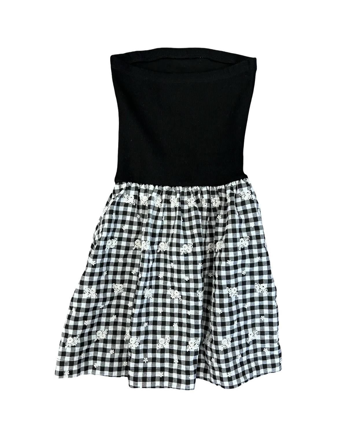 Flowers By Zoe - Girl's Strapless Gingham Dress