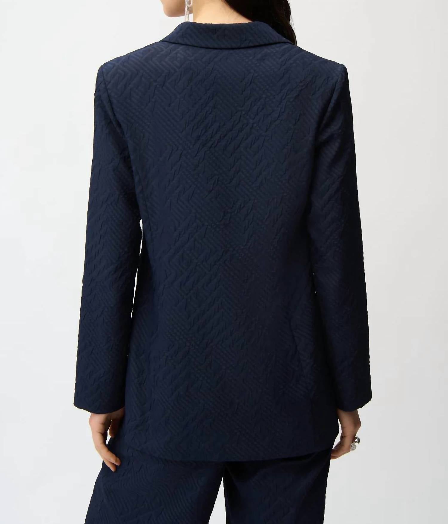 Joseph Ribkoff - Geometric Textured Blazer Jacket