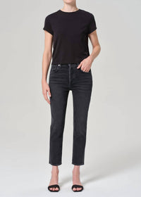 Agolde - Riley High Rise Straight Crop Jeans