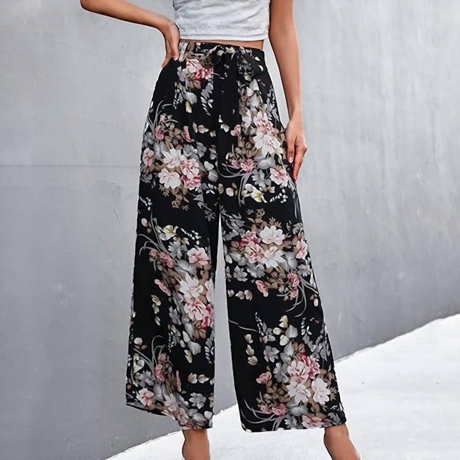 The Moment Collection - Women's Floral Wide Leg Pant