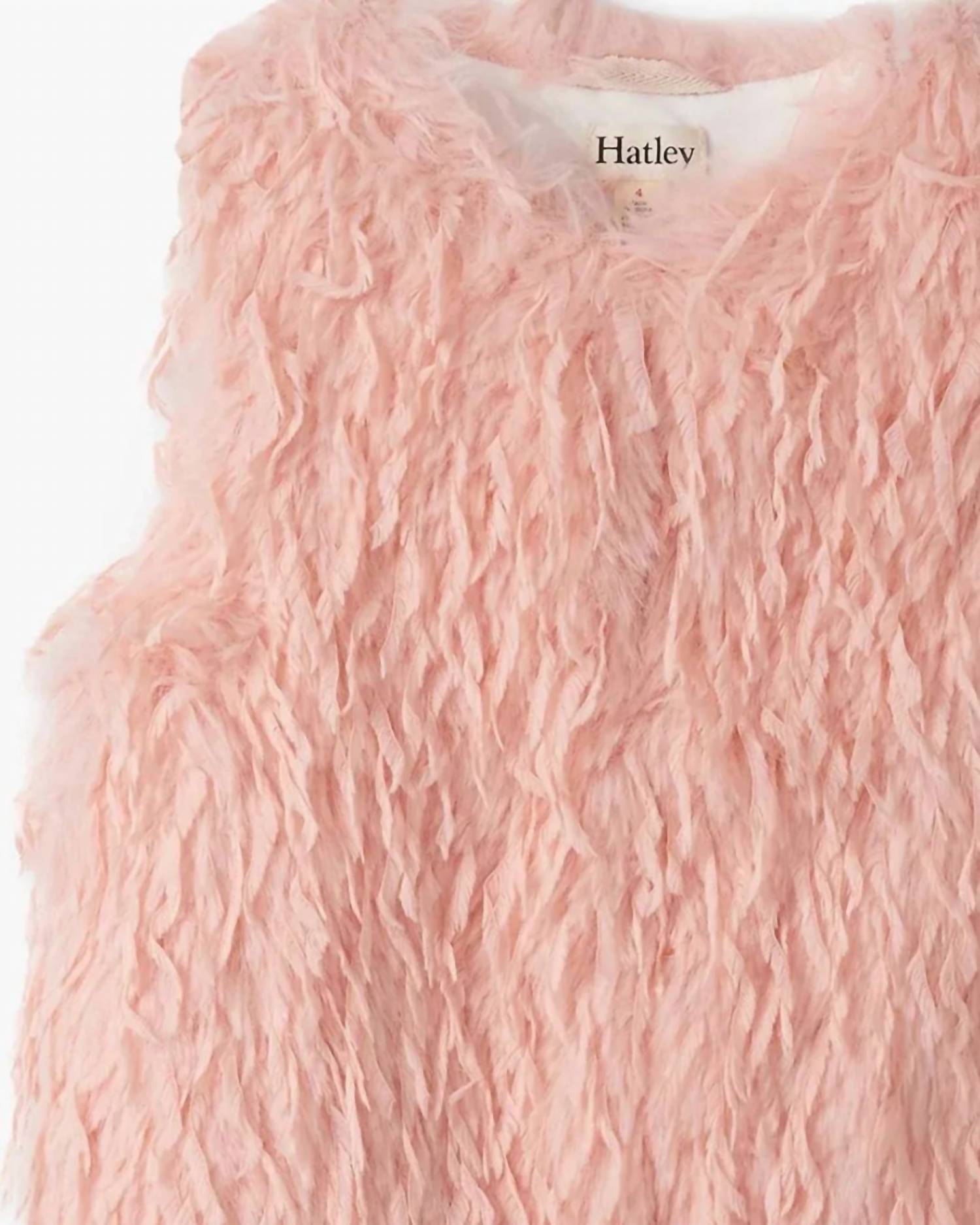 Hatley - Girls' Feather Faux Fur Vest