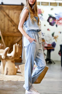 Mazik - Sleeveless Button Down Romper
