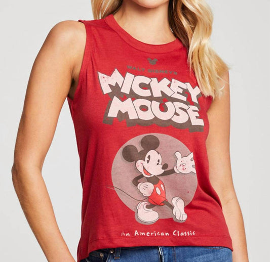 MICKEY MOUSE AMERICAN CLASSIC CROPPED HI/LO TOP