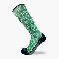 Zensah Unisex - Printed Running Sock in clovers and beer white - men's item