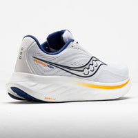 SAUCONY Men's Ride 18 Shoe in white azurite blanc azurite - men's shoe - alternate view