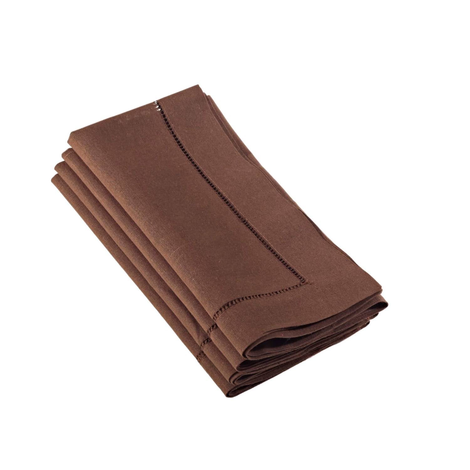Saro Lifestyle - Hemstitched Dinner Napkin - Set Of 4