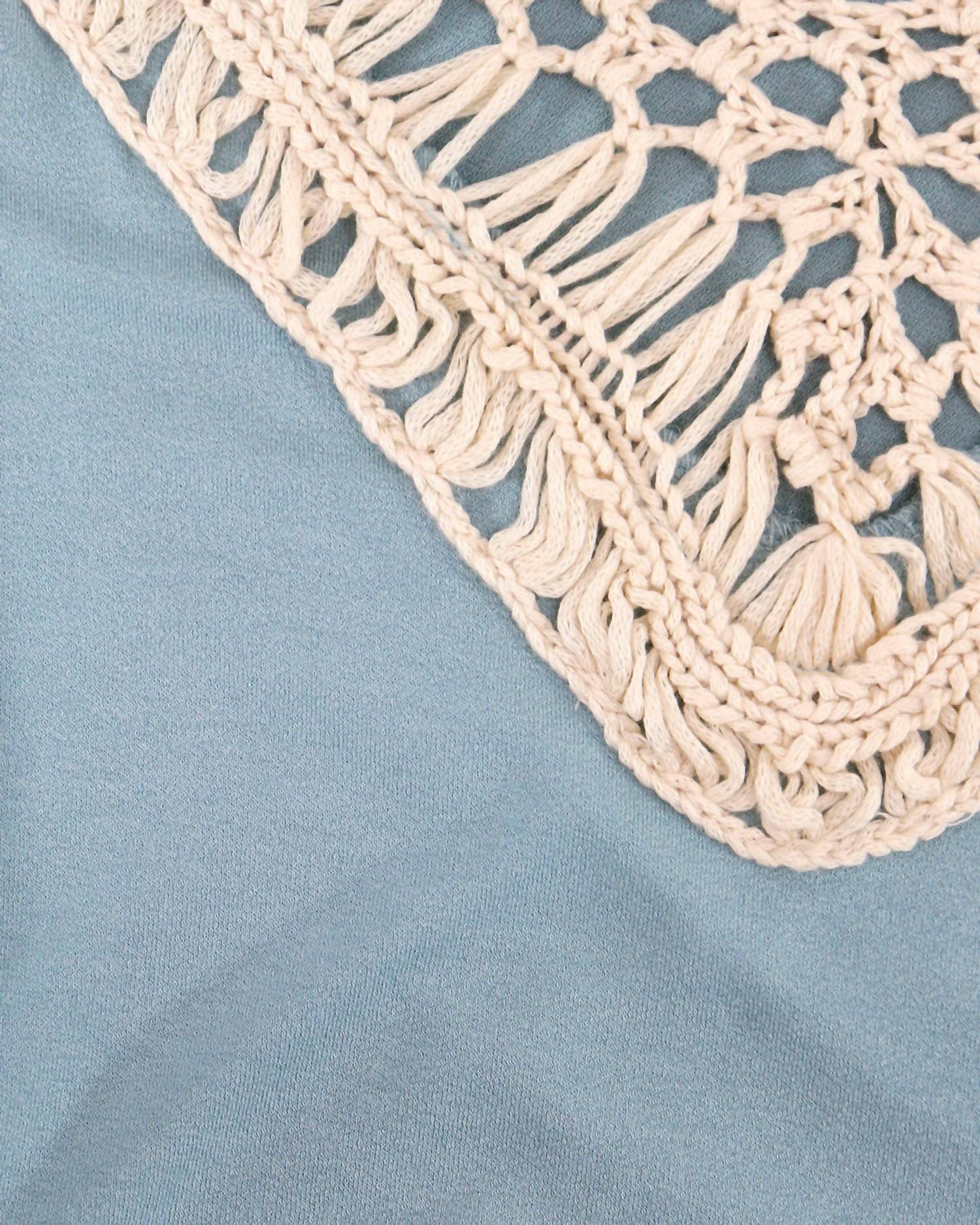 Grace And Lace - Calia Crochet Short Sleeve Top