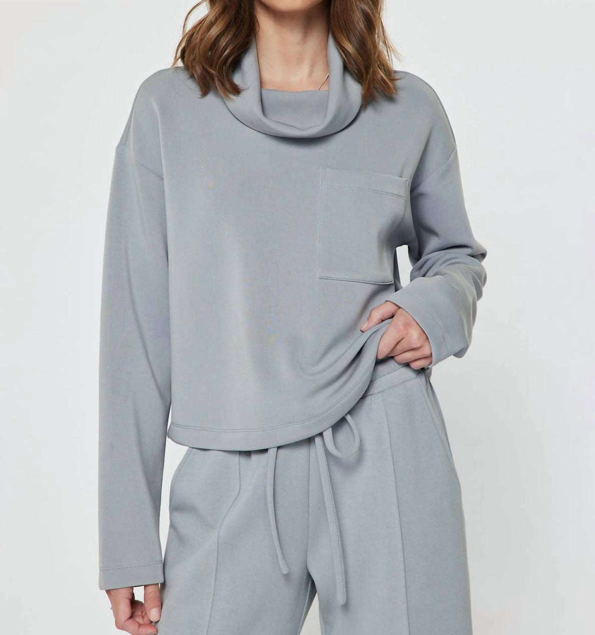 Current Air - Cowl Neck Pullover Sweatshirt