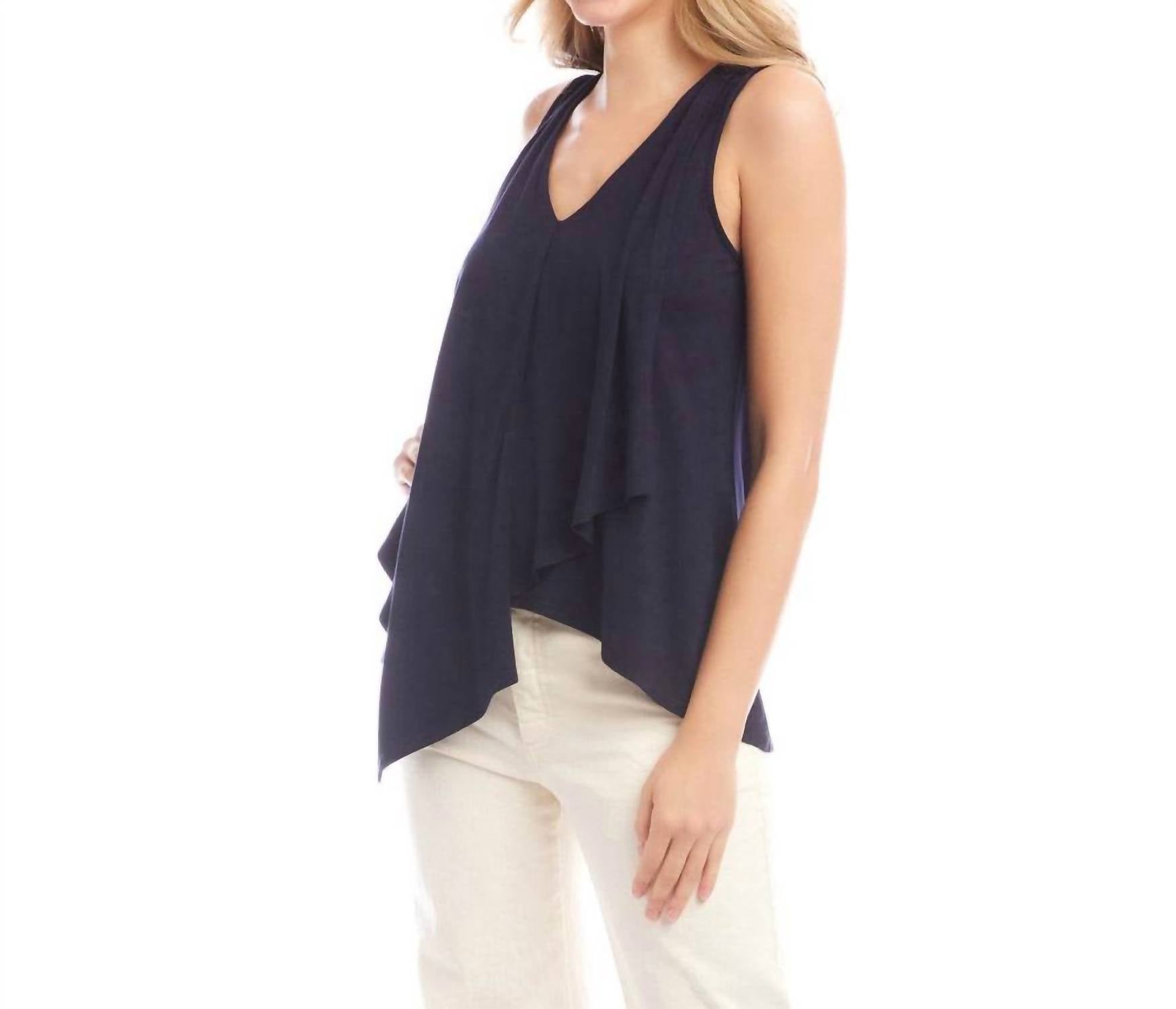 Karen Kane - Drape Front Tank Top