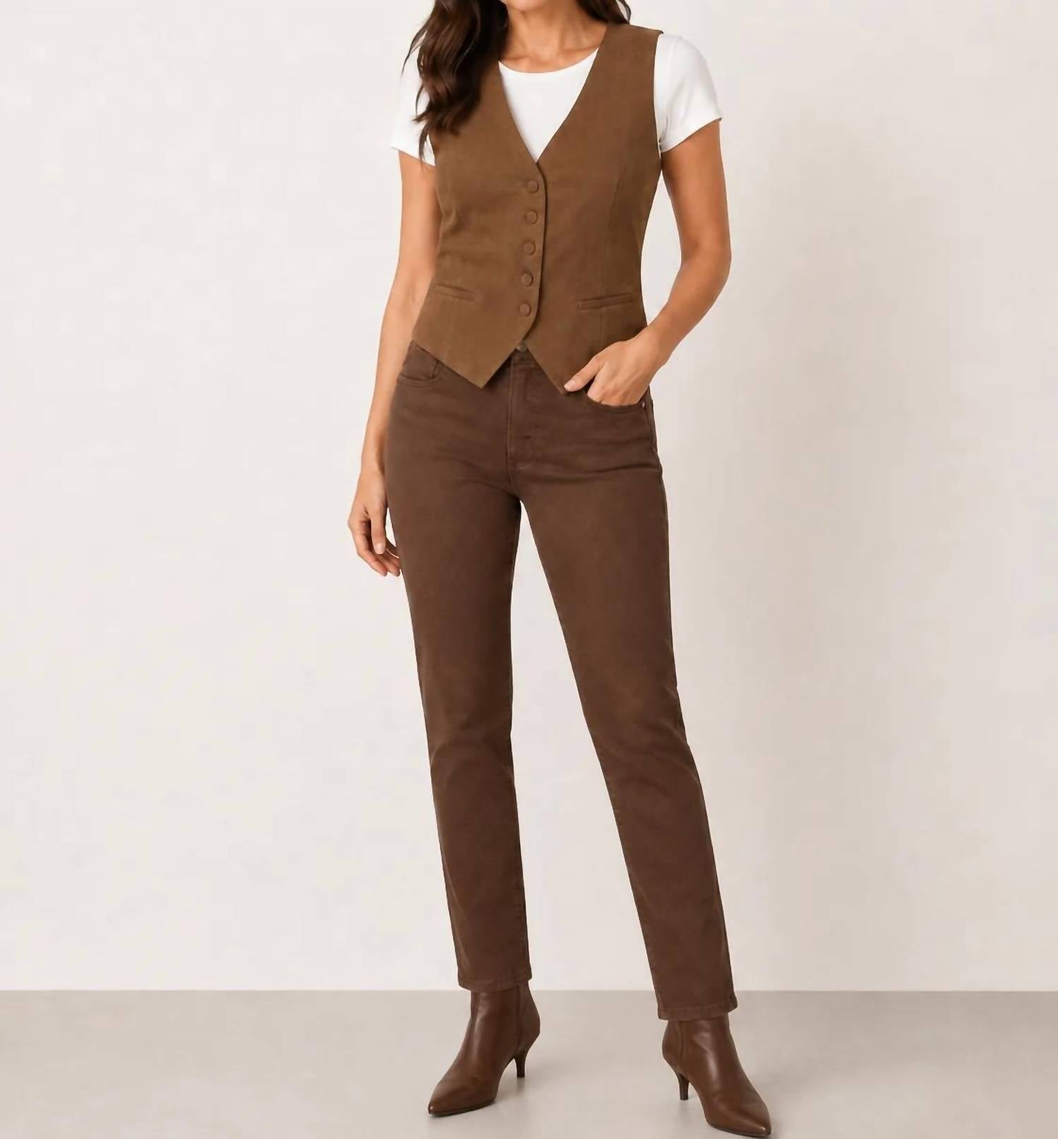 Elan - Women's Faux Suede Vest