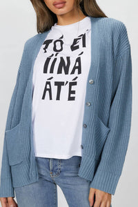 RIBBED KURT CARDIGAN
