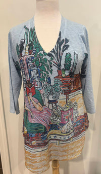 Inoah book lover sweater - women's shirt - alternate view