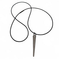 Jagged Halo Jewelry Unisex The Benson Necklace in black - women's item