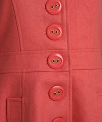 Tulle - Single-breasted Button-down Walker Coat