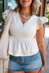 Tcec - Chloe Peplum Top