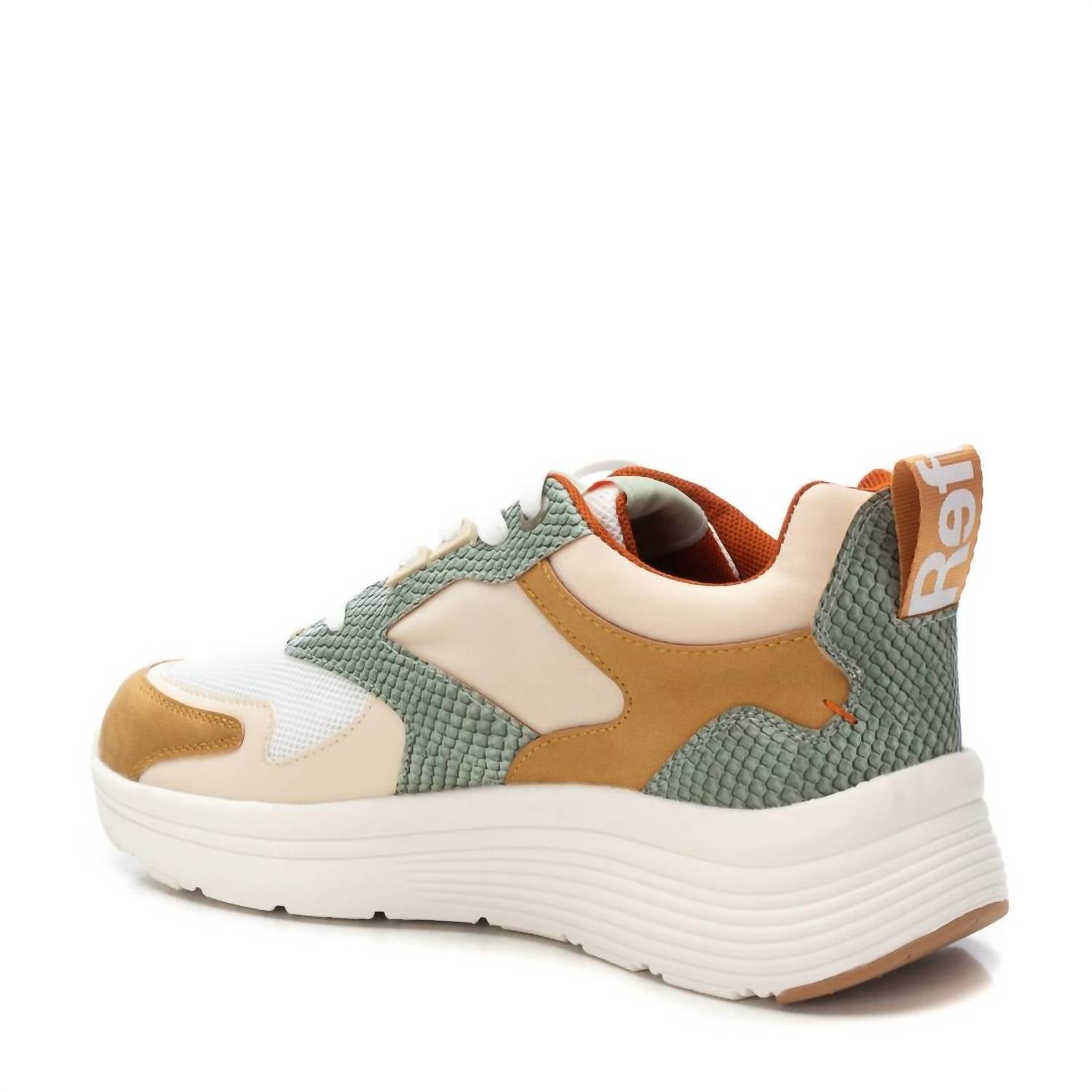 REFRESH Women's Casual Trainers Sneaker in beige - women's shoe - detail view