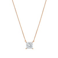 Diana M Jewels - Princess-cut 5.00 Ct Lab-grown Diamond East–west Pendant Necklace