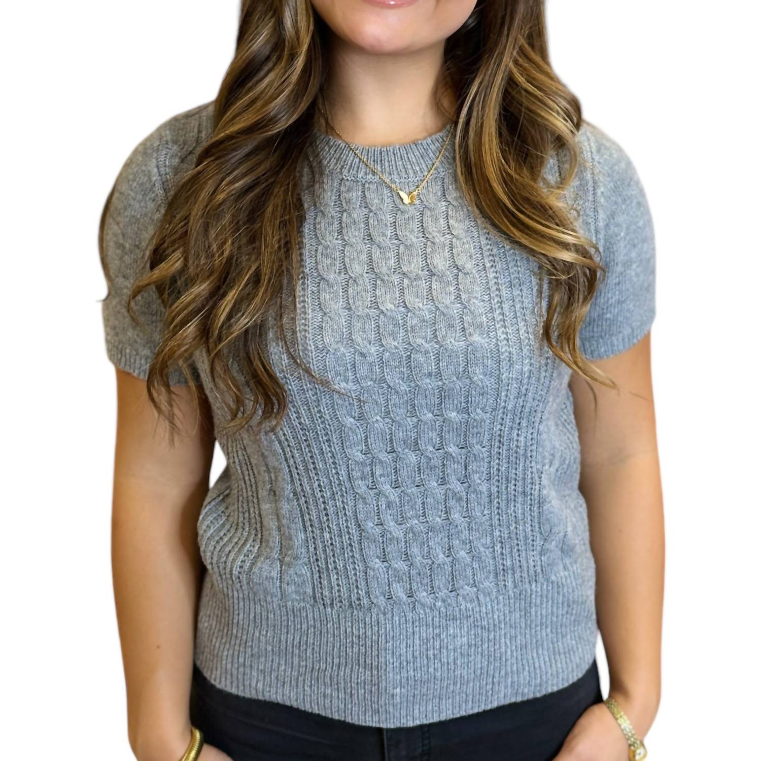 Lucy Paris - Giana Short Sleeve Sweater