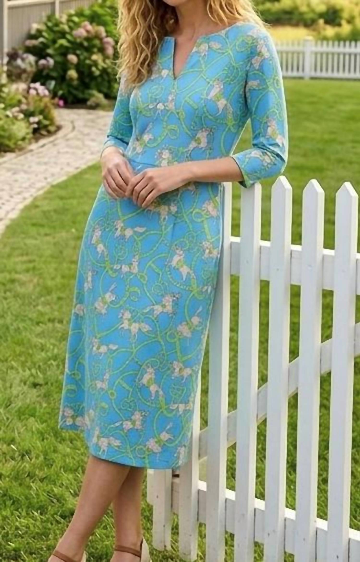 Tabi - Women's Horse Print Dress