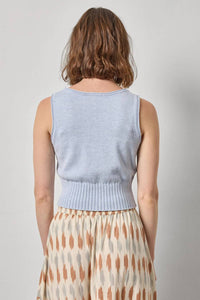 Lilla P - Cropped Scoop Tank Sweater