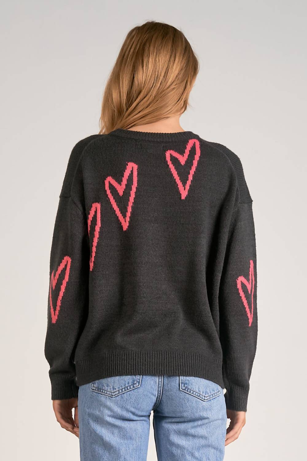 Elan - Heart Crewneck Sweater