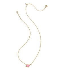 Kendra Scott - Women's Ari Heart Arrow Gold Short Pendant Necklace