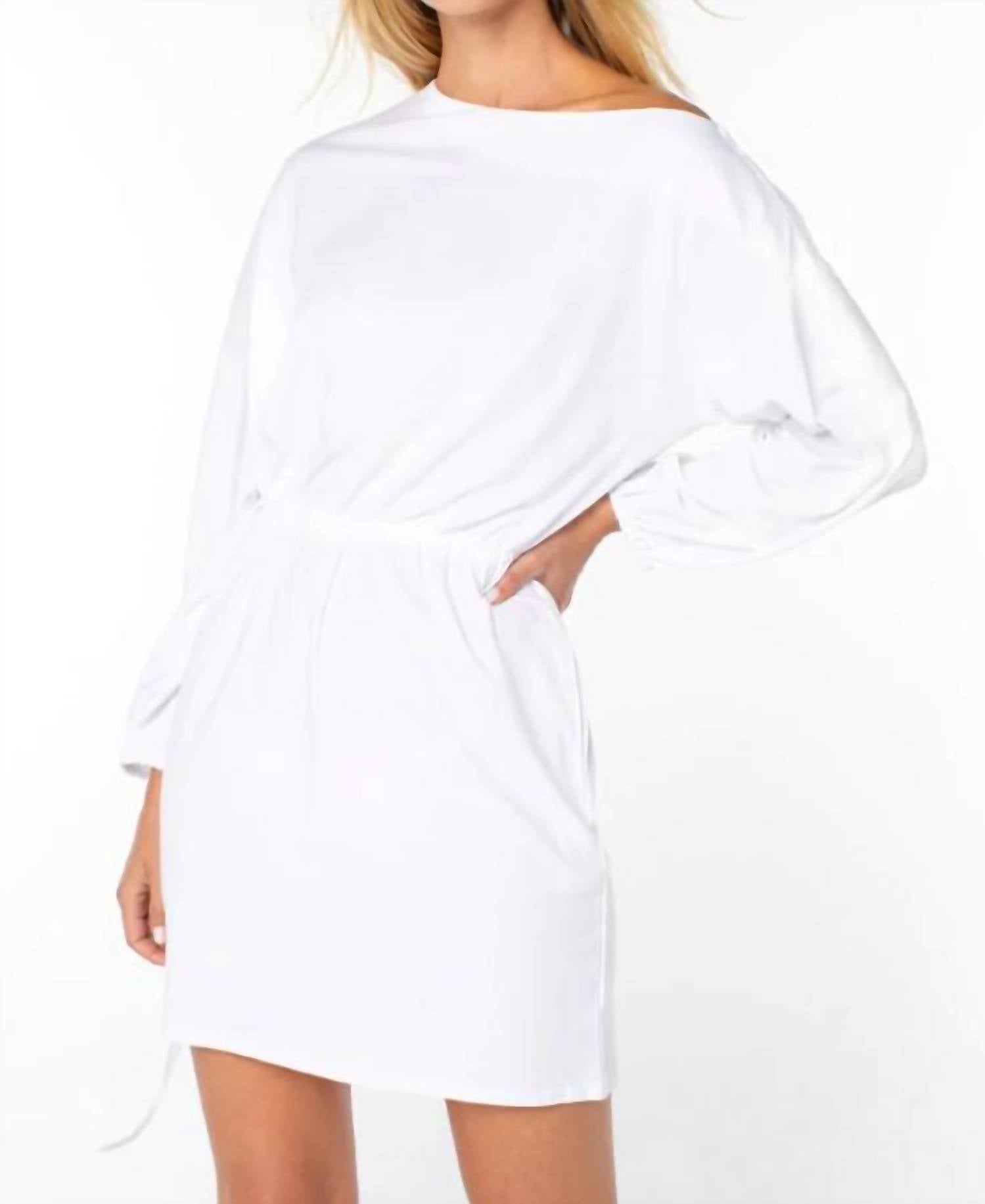 Serra - Piers Off-Shoulder Tie-Waist Dress