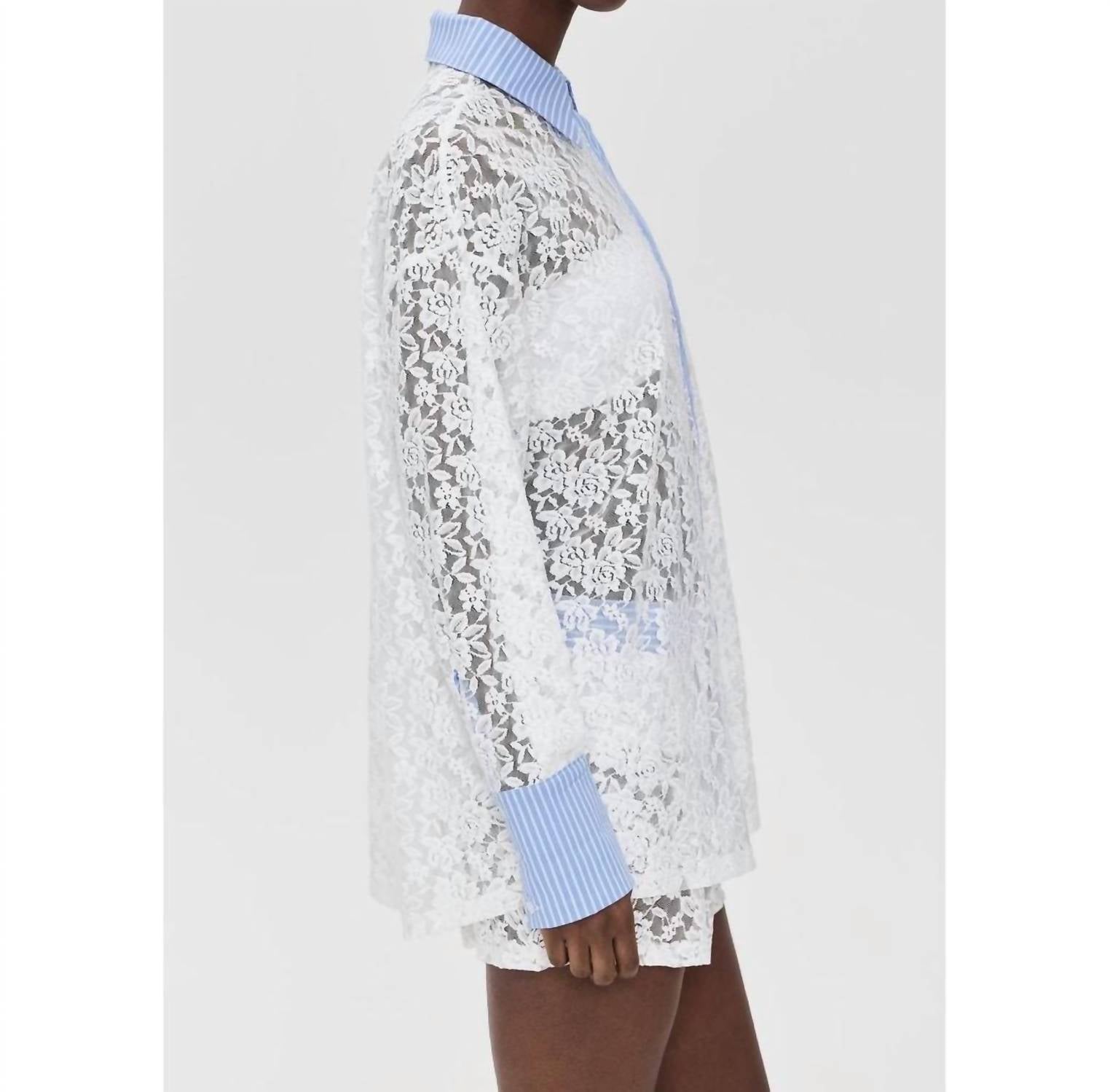 Lioness - Lace Boyfriend Shirt